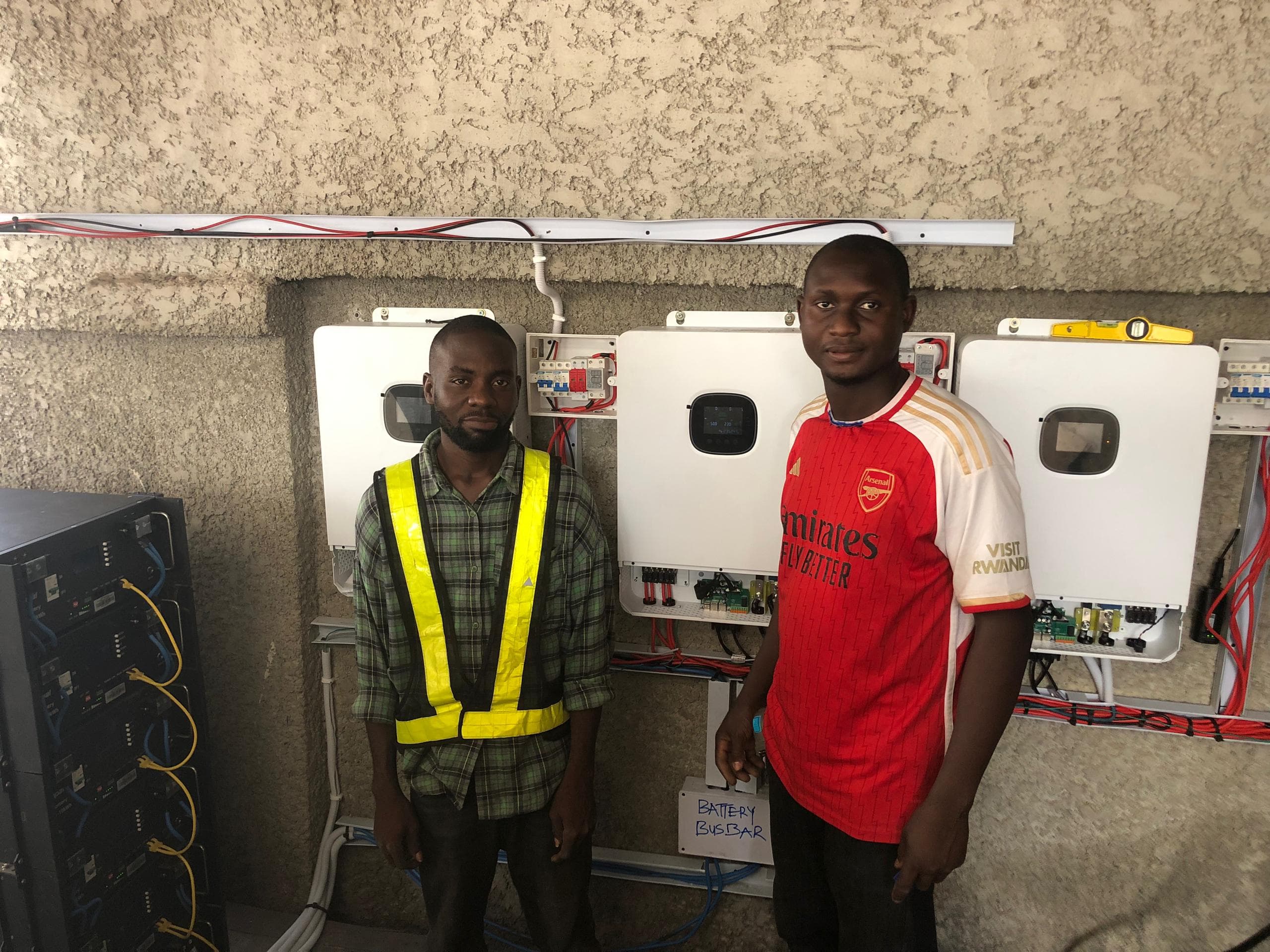YTECH solar installation in progress
